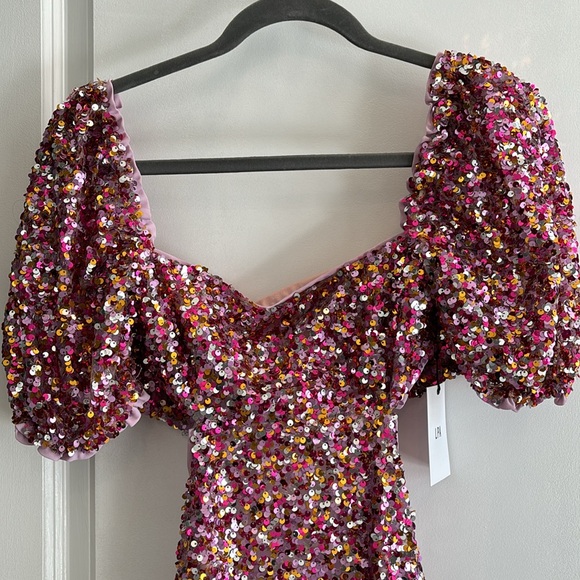 LPA Ilana Dress in Multi Sequins - Picture 3 of 13